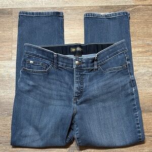 Lee 14 short Blue Denim Straight Leg Midrise Regular Fit Jeans